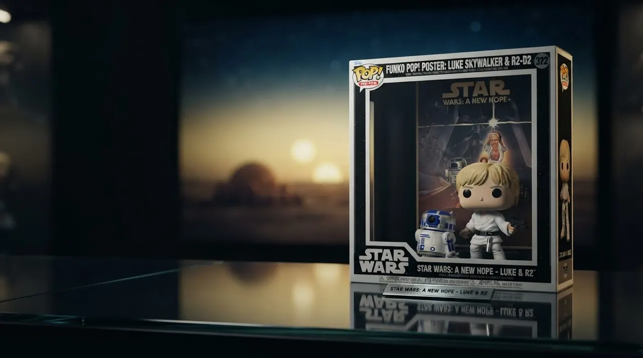 Funko Pop! Movie Poster Luke Skywalker A New Hope - Image 8