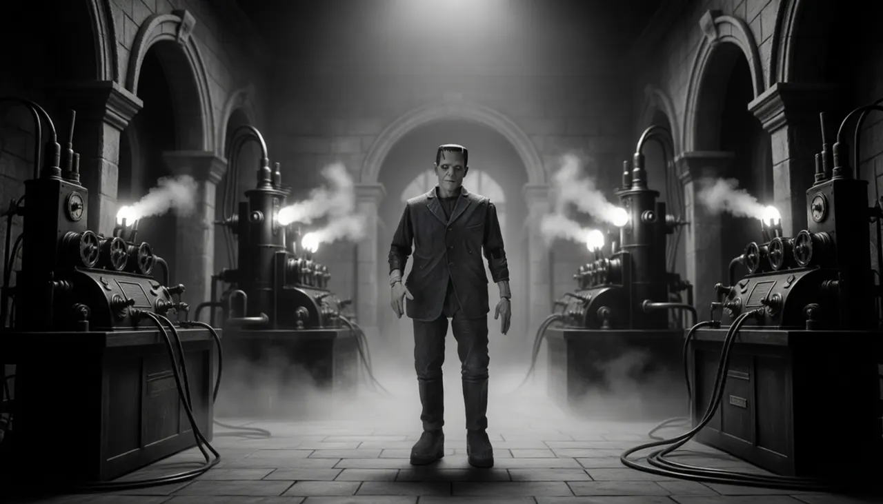 NECA Ultimate Frankenstein's Monster 7" Action Figure – B&W - Image 10