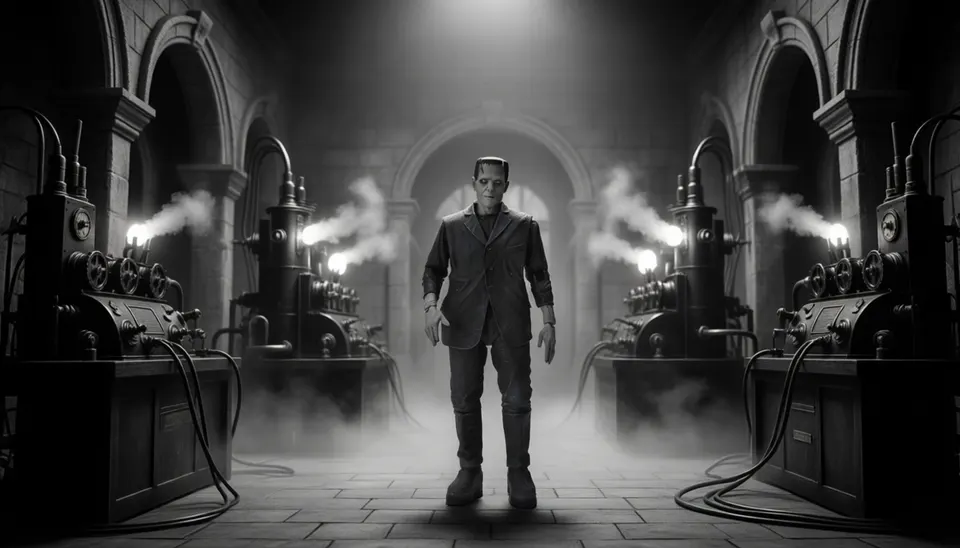 NECA Ultimate Frankenstein's Monster 7" Action Figure – B&W