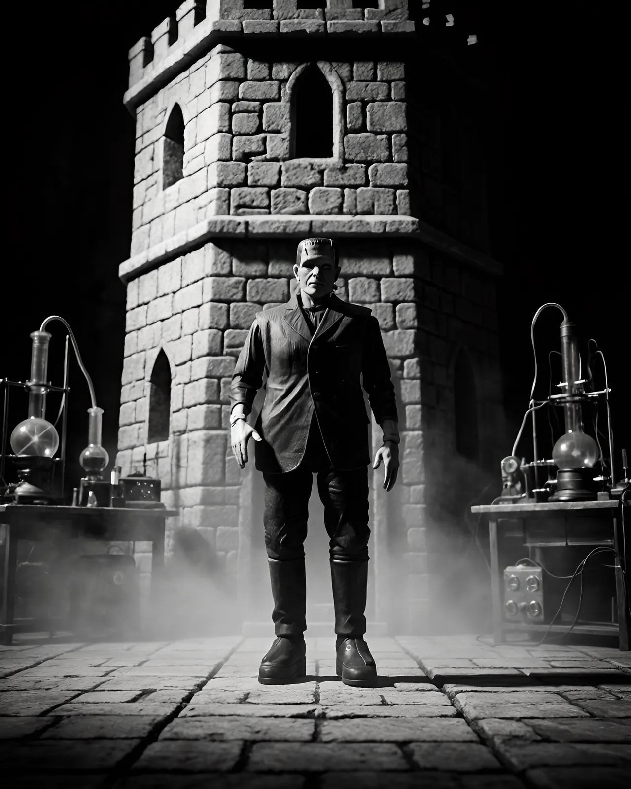 NECA Ultimate Frankenstein's Monster 7" Action Figure – B&W - Image 9