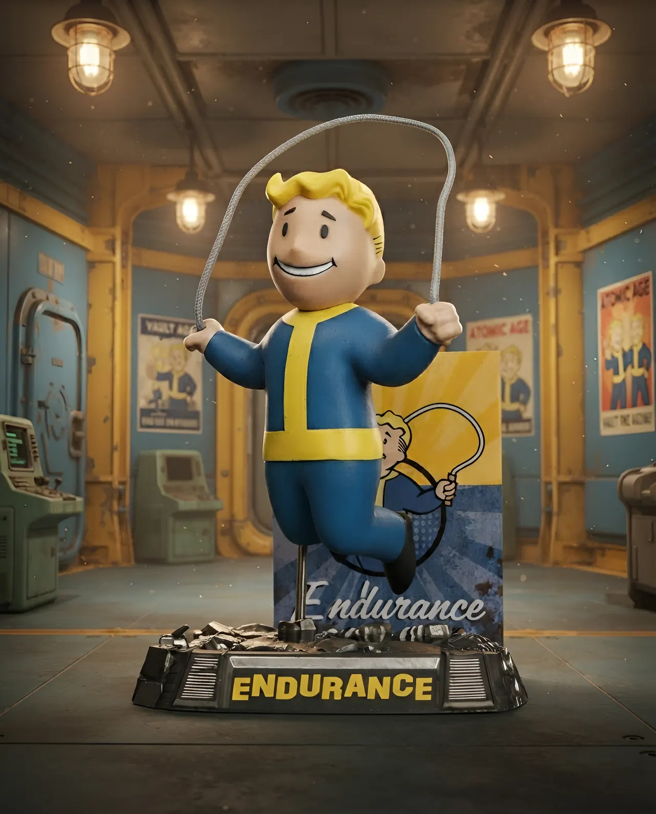 McFarlane Toys Fallout Vault Boy – Endurance Posed Figure - Image 8