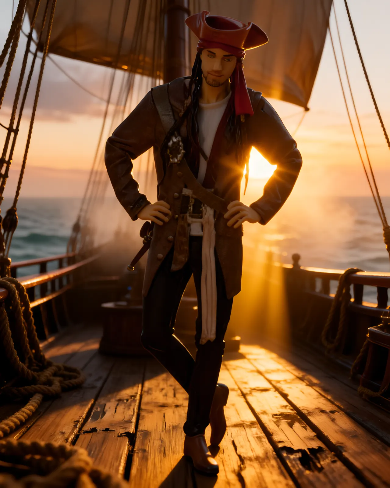 Rubie's Jack Sparrow Costume – IT820520-STD - Image 3