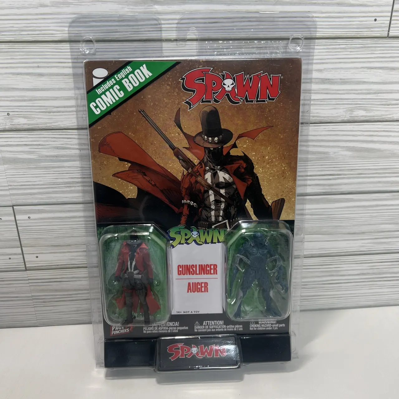McFarlane Toys Page Punchers Spawn Gunslinger & Auger 3" 2‑Pack with Comic - Image 4