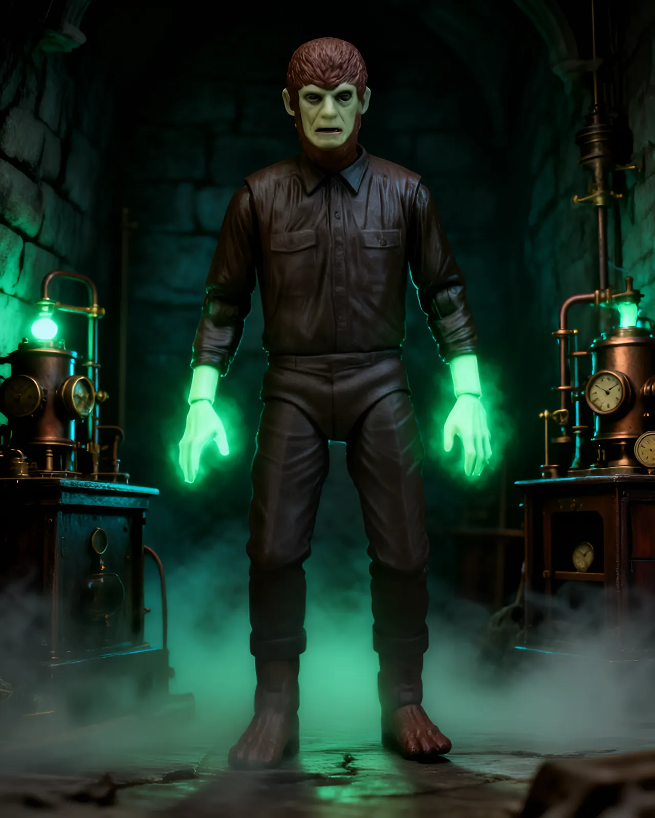 NECA Frankenstein Retro Glow-in-the-Dark 7" Action Figure - Image 11