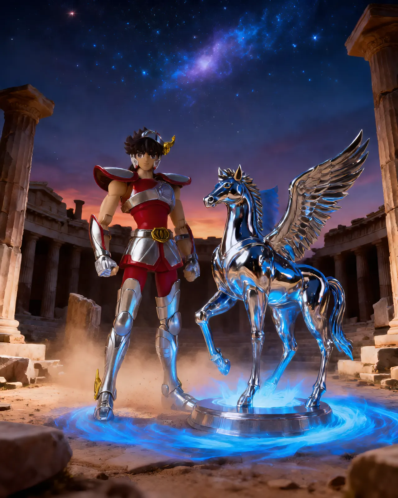 Bandai Spirits Pegasus Seiya Final Bronze Cloth 1/4 Masterline Statue - Image 10