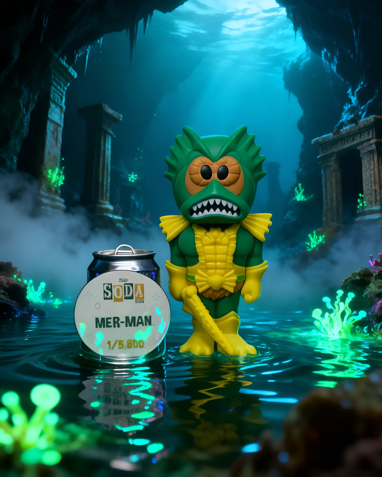 Funko Pop! Masters of the Universe Mer-Man (BU Chase) SODA Vinilo - Image 20