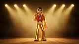 Funko Vinyl GOLD Elvis 5" Figure (Model 65779) - Thumbnail 3