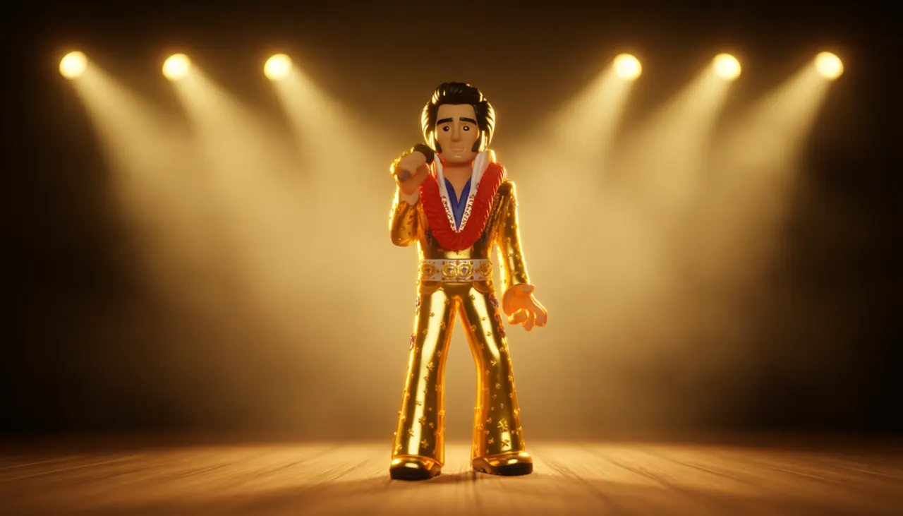 Funko Vinyl GOLD Elvis 5" Figure (Model 65779) - Image 3