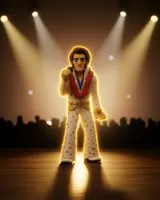 Funko Vinyl GOLD Elvis 5" Figure (Model 65779) - Thumbnail 4