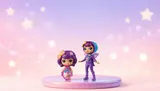 Spin Master Little Charmers Mini Doll & Necklace Set – Collectible Toy - Thumbnail 2