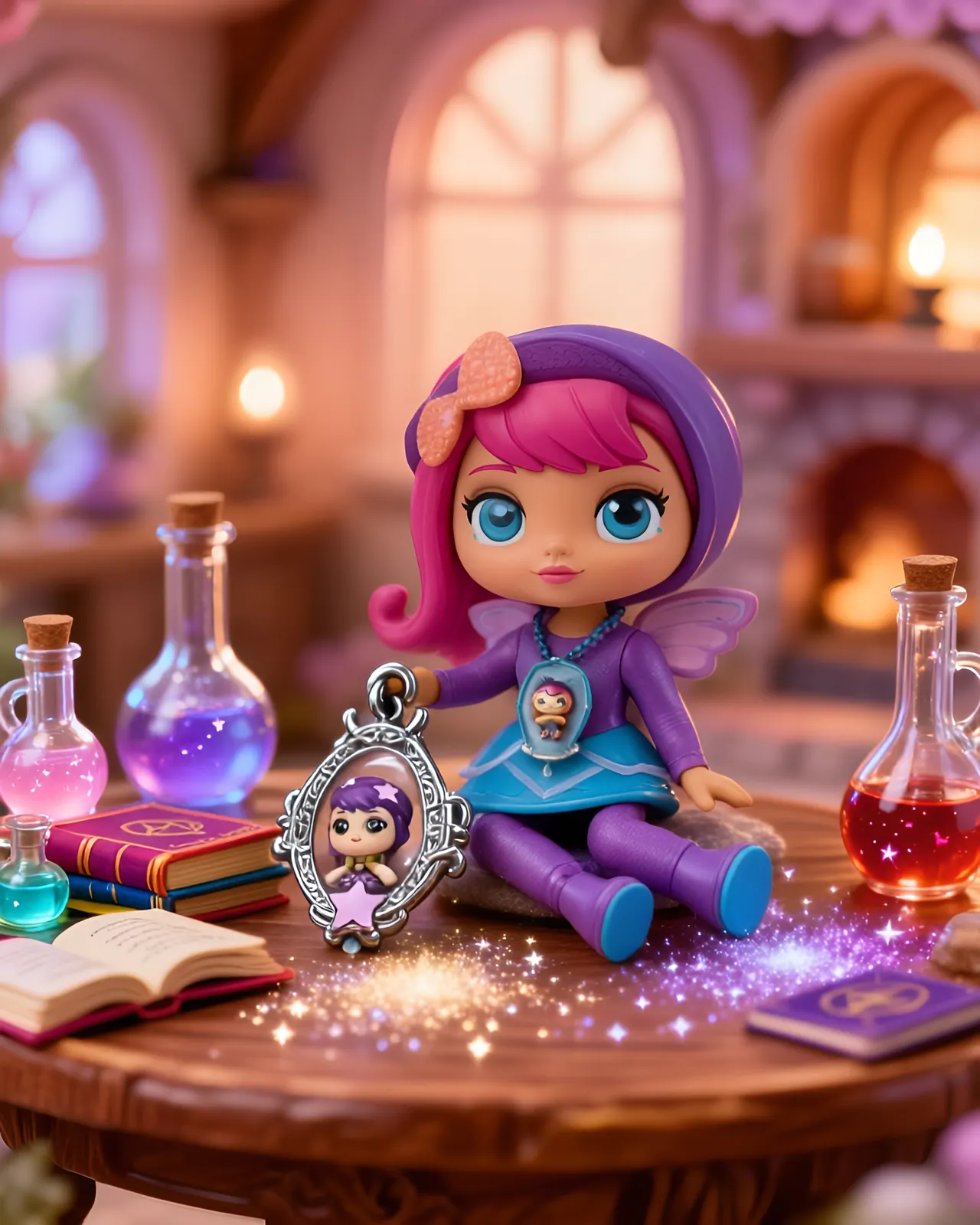 Spin Master Little Charmers Mini Doll & Necklace Set – Collectible Toy - Image 3