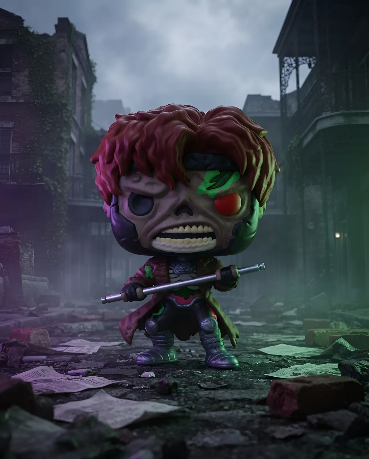 Funko POP! Marvel Zombies – Gambit (Model 79641792) - Image 7