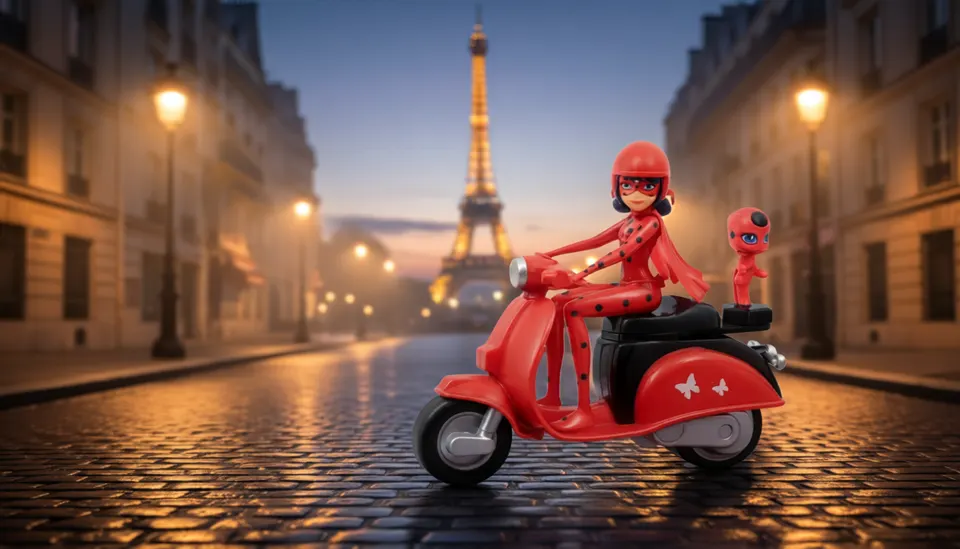 Giochi Preziosi Miraculous Zoomin' Ladybug Scooter with Tikki Playset