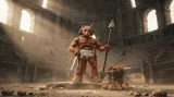 NECA Ultimates TMNT Triceraton Gladiator 7" Figure – Mirage Comics - Thumbnail 9