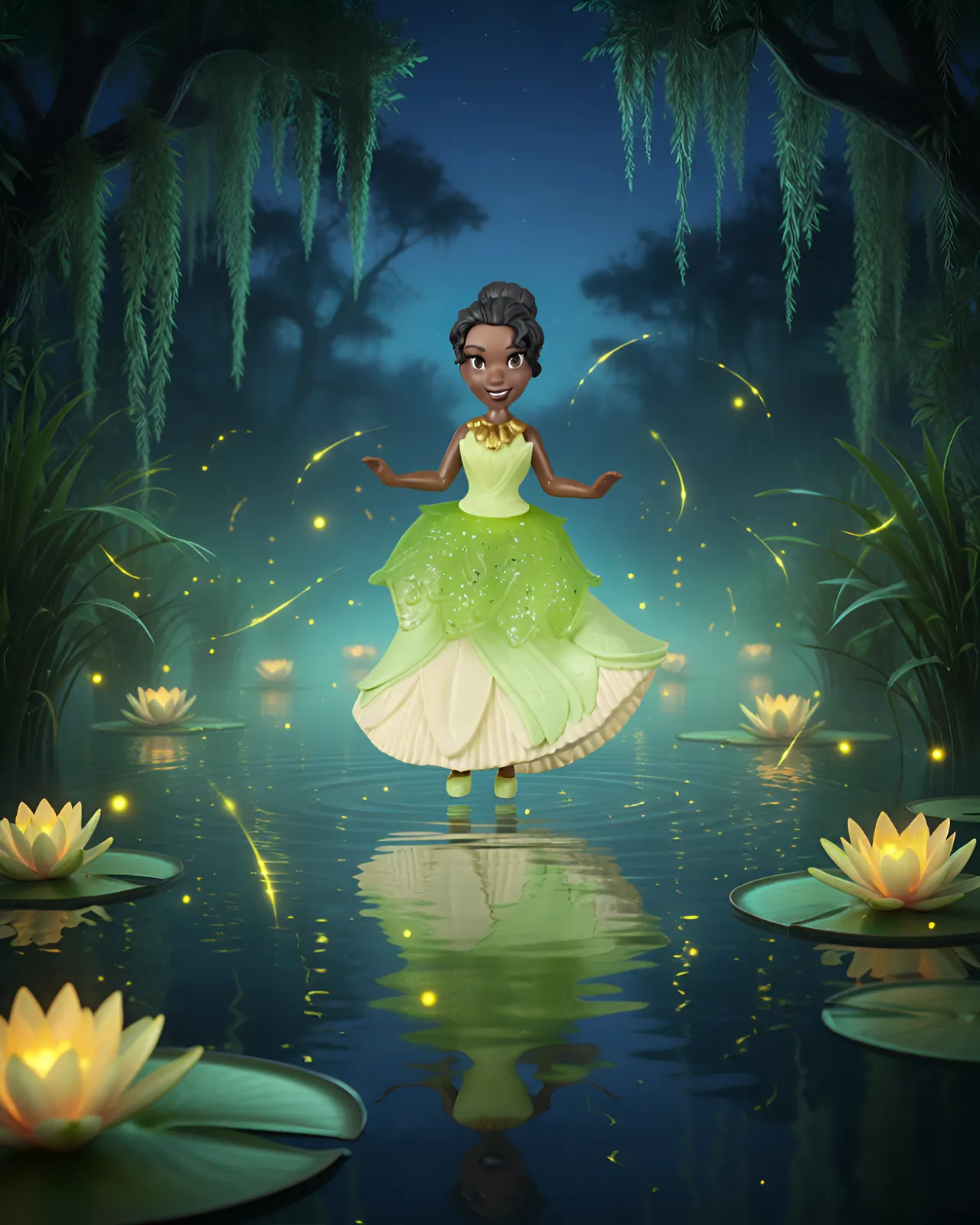 Hasbro Disney Princess Tiana Pequeña Muñeca – Royal Clips - Image 3
