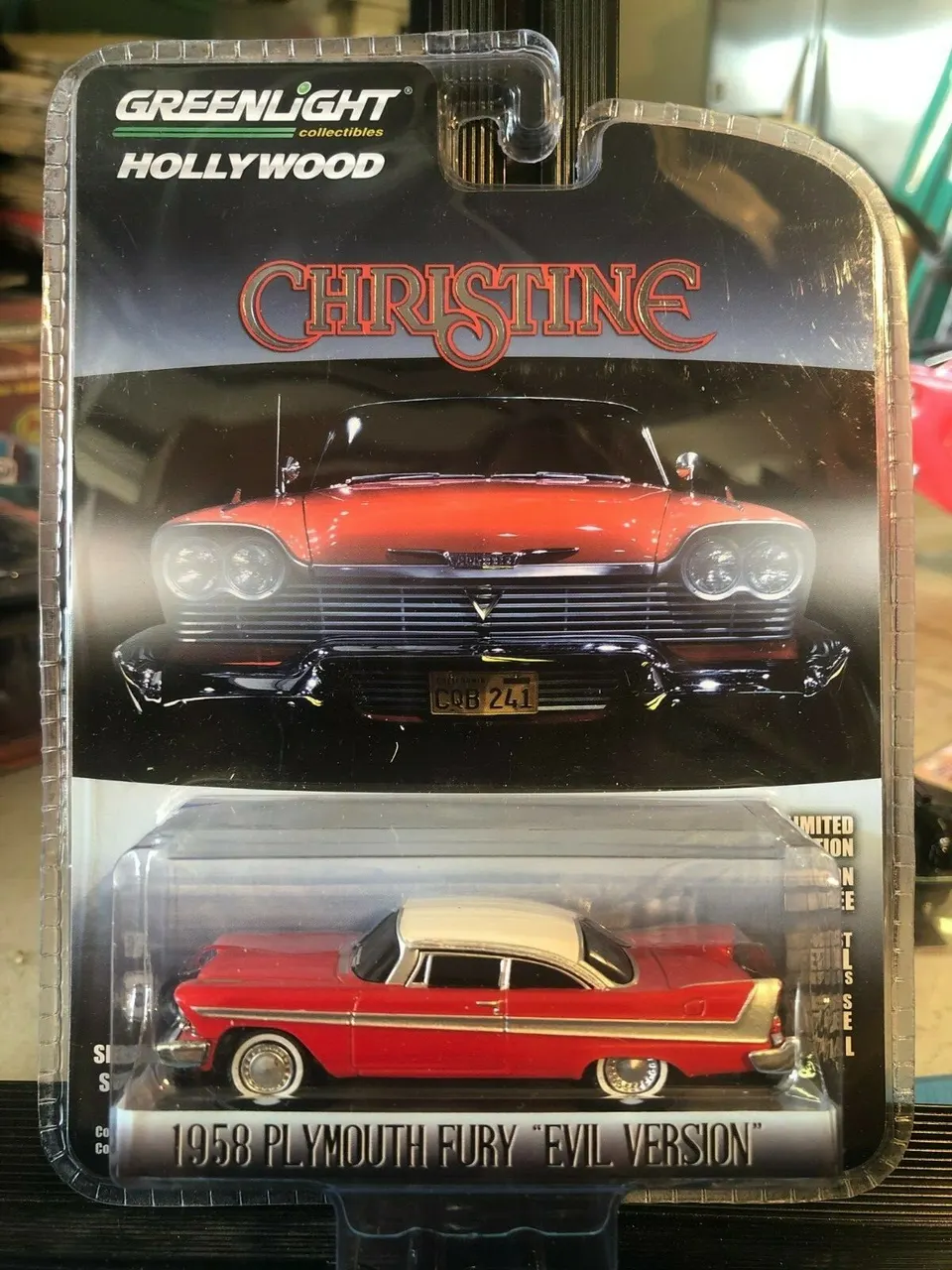 Green Light Collectibles Hollywood 1:64 Christine 1958 Plymouth Fury - Image 1