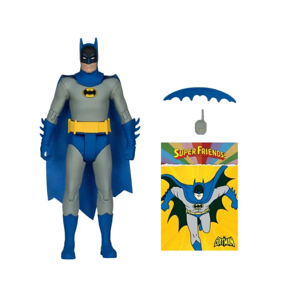 McFarlane Toys Super Friends DC Retro Bizarro Batman Action Figure - Image 1