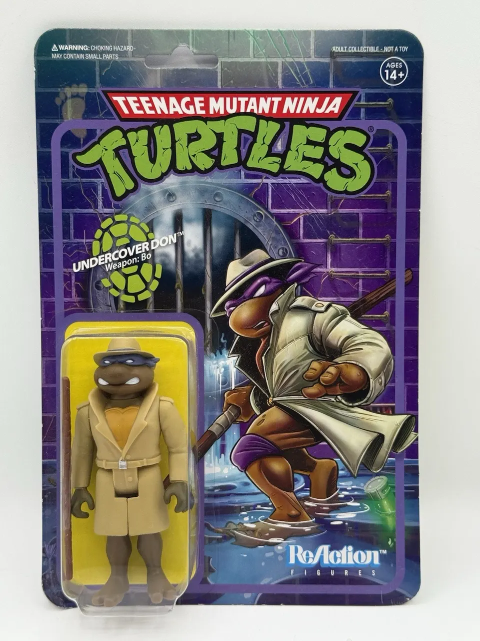 Super7 TMNT Undercover Donatello 3.75" Reaction Figure - Image 3