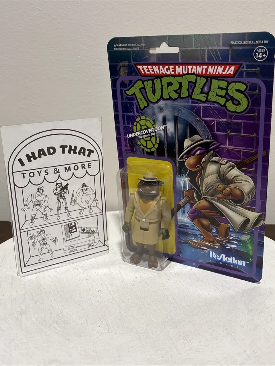 Super7 TMNT Undercover Donatello 3.75" Reaction Figure - Image 2