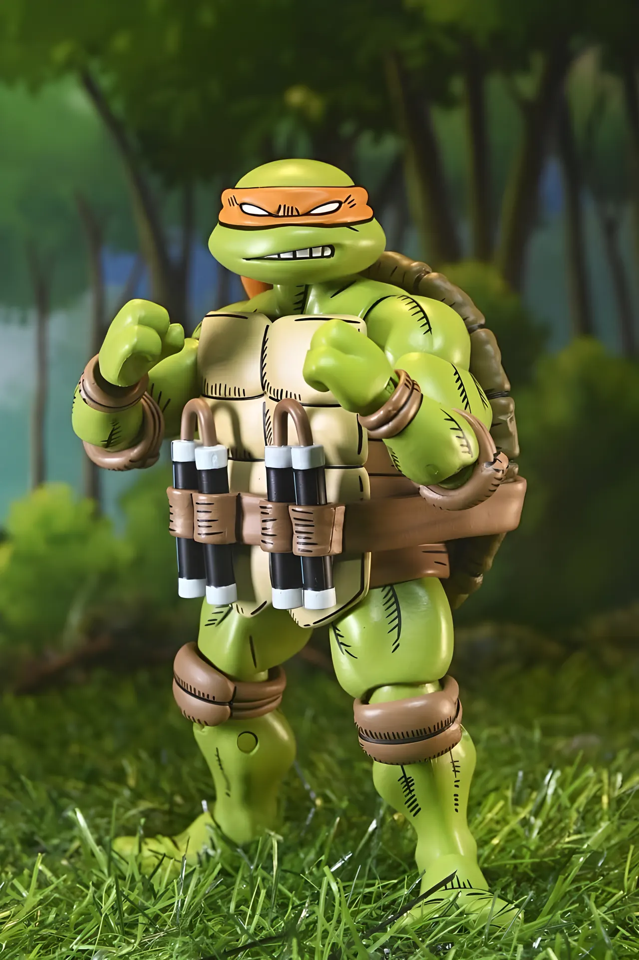NECA Ultimate Michelangelo TMNT x Usagi Yojimbo 7" Action Figure - Image 6