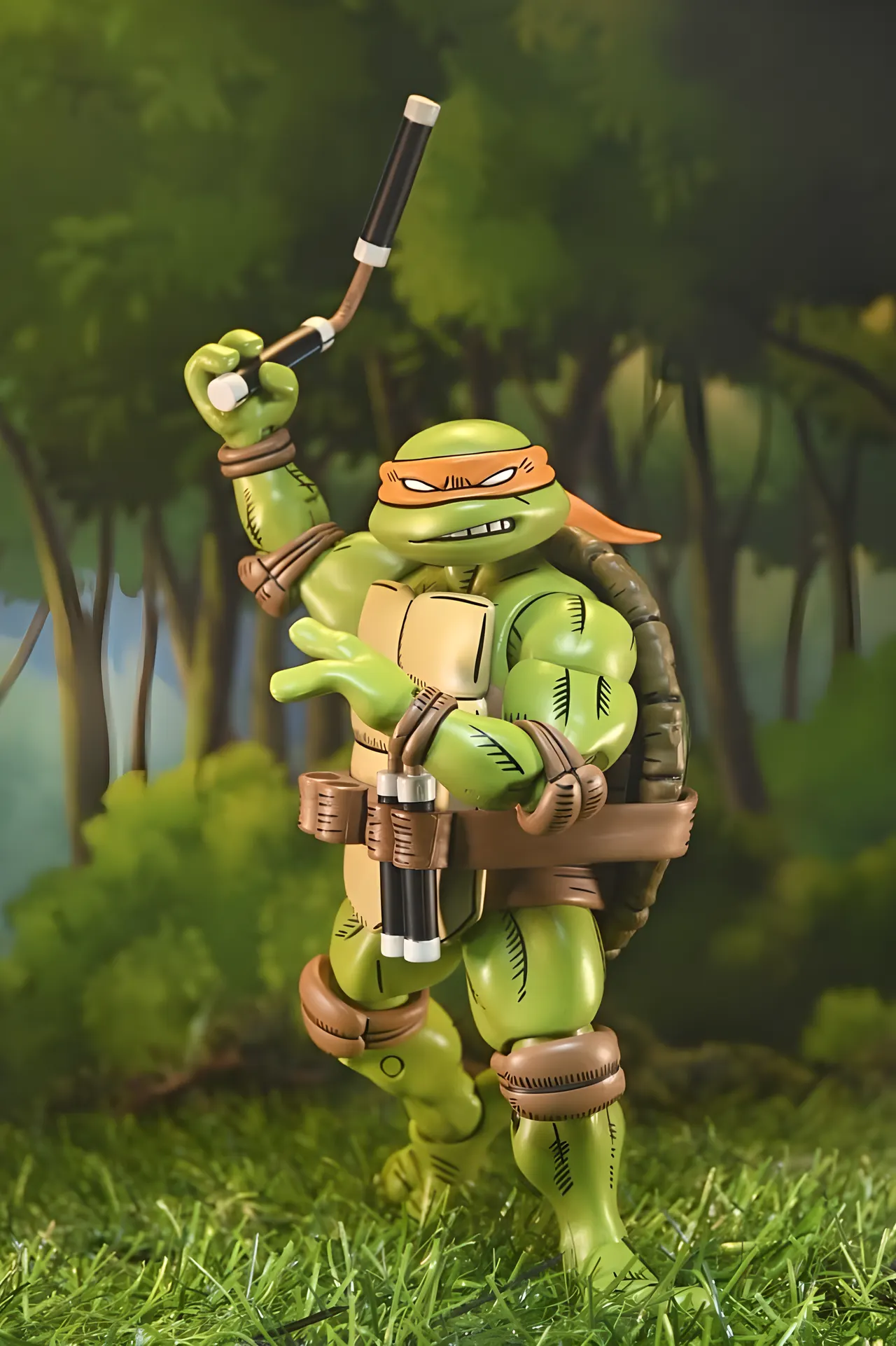 NECA Ultimate Michelangelo TMNT x Usagi Yojimbo 7" Action Figure - Image 4