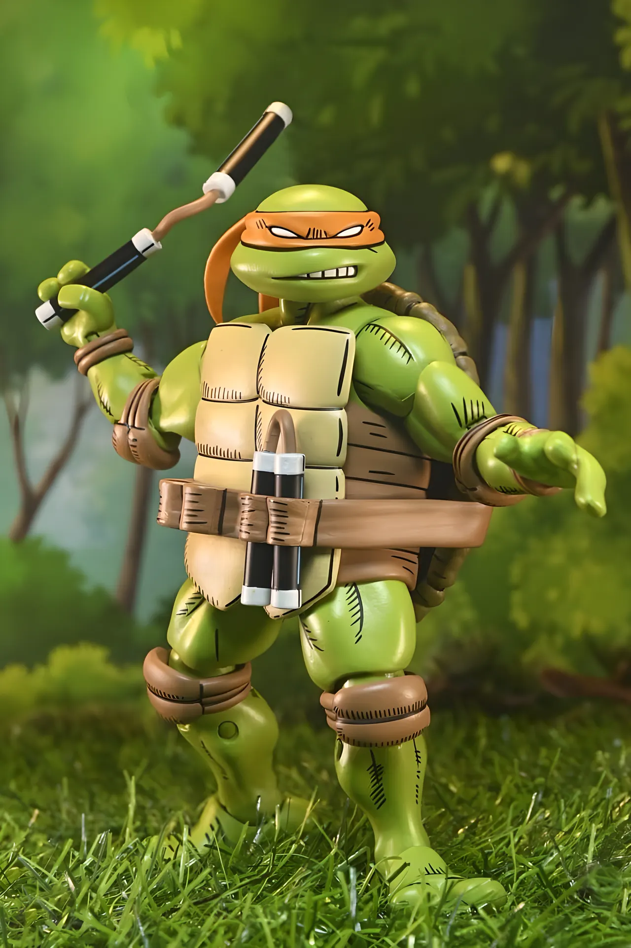 NECA Ultimate Michelangelo TMNT x Usagi Yojimbo 7" Action Figure - Image 5
