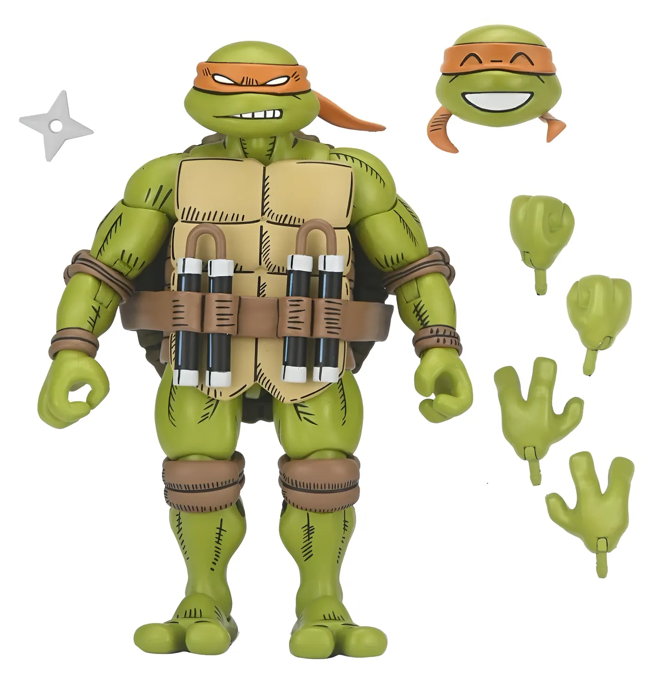 NECA Ultimate Michelangelo TMNT x Usagi Yojimbo 7" Action Figure - Image 1