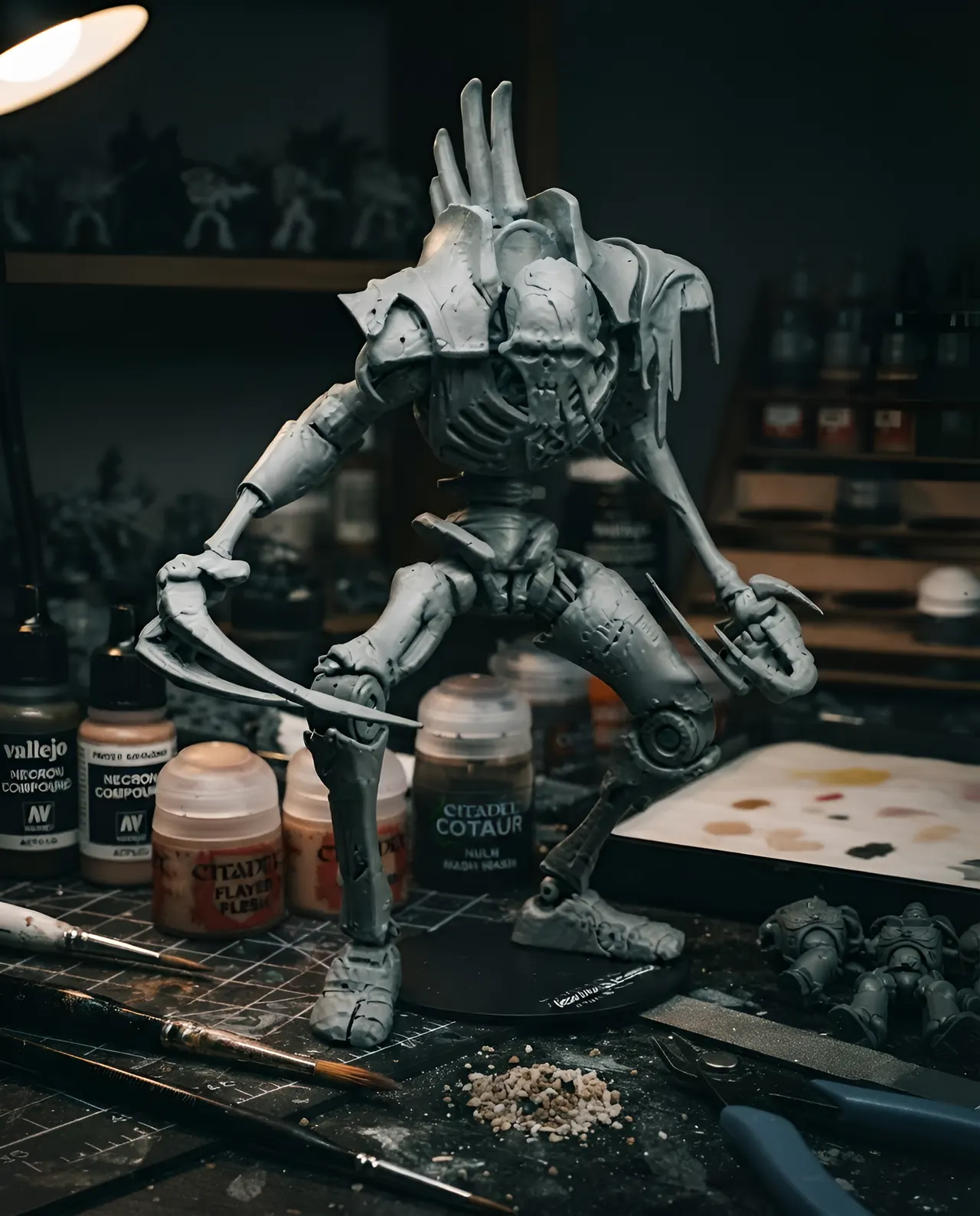 McFarlane Toys Warhammer 40K Necron Flayed One 7" Proof Figure - Image 10