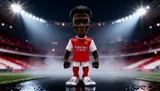 Minix 12 cm Bukayo Saka Vinyl Figure – Arsenal FC Collectible - Thumbnail 9