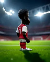 Minix 12 cm Bukayo Saka Vinyl Figure – Arsenal FC Collectible - Thumbnail 8