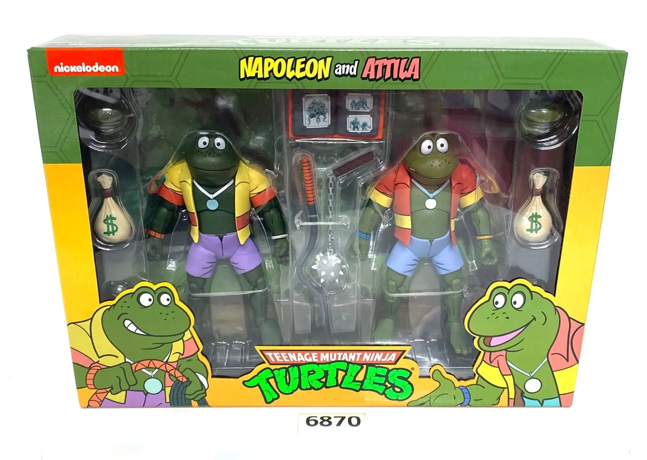 NECA TMNT 2-Pack – Napoleon Bonafrog & Attila the Frog, 7" Ultimates - Image 2