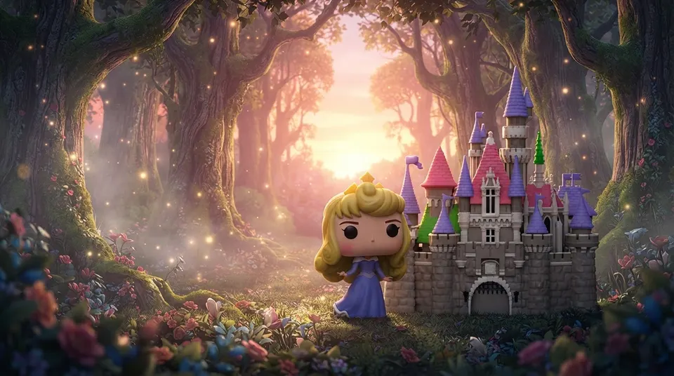 Funko Pop! Town #29 Disney Ultimate Princess Aurora with Castle