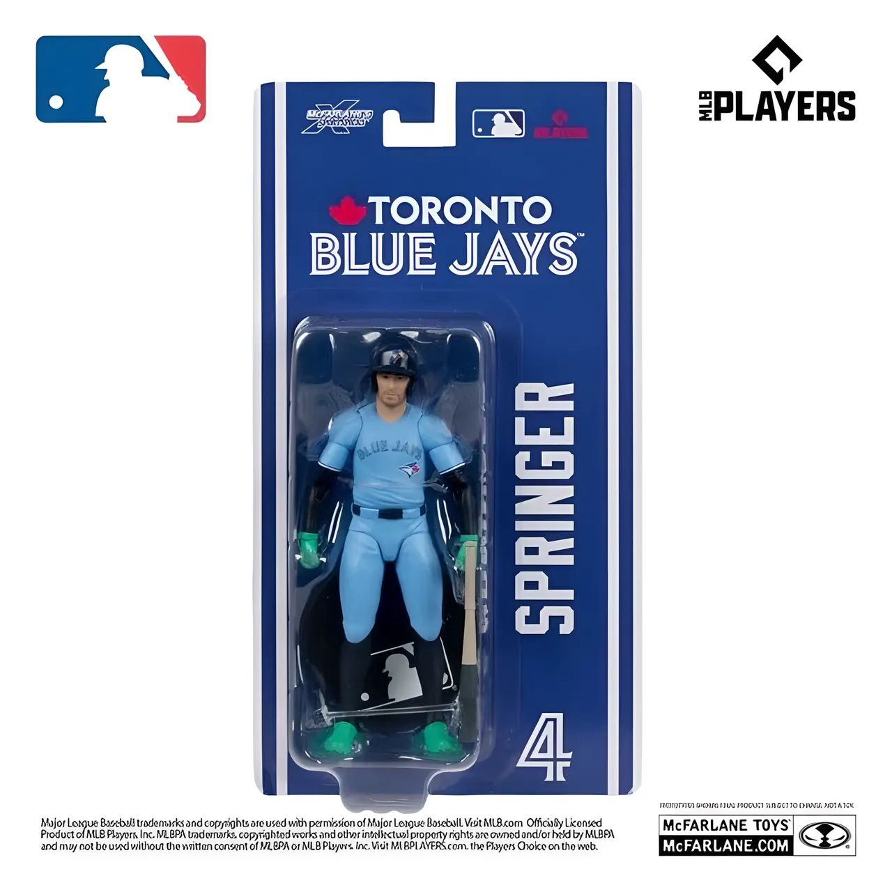 MLB SportsPicks George Springer (Toronto Blue Jays) Action Figure - Image 1