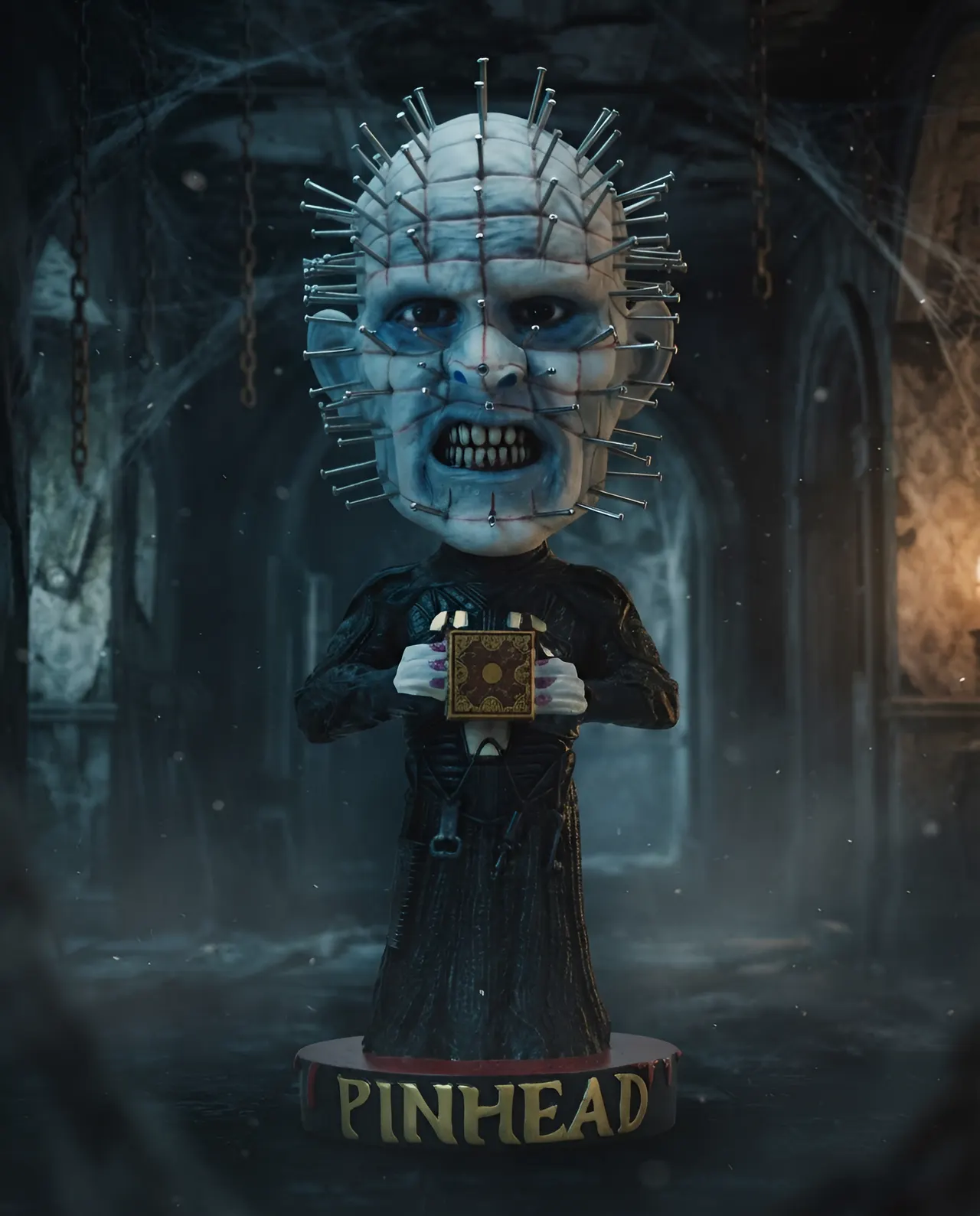 NECA Hellraiser Pinhead Head Knocker Bobblehead - Image 5