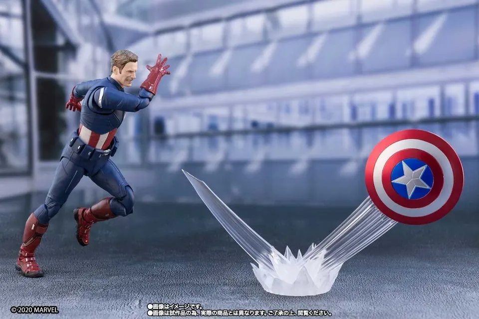 Bandai Tamashii Nations S.H.Figuarts Captain America Cap vs Cap – Blue - Image 13