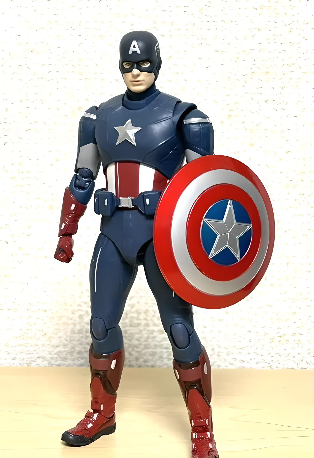 Bandai Tamashii Nations S.H.Figuarts Captain America Cap vs Cap – Blue - Image 4