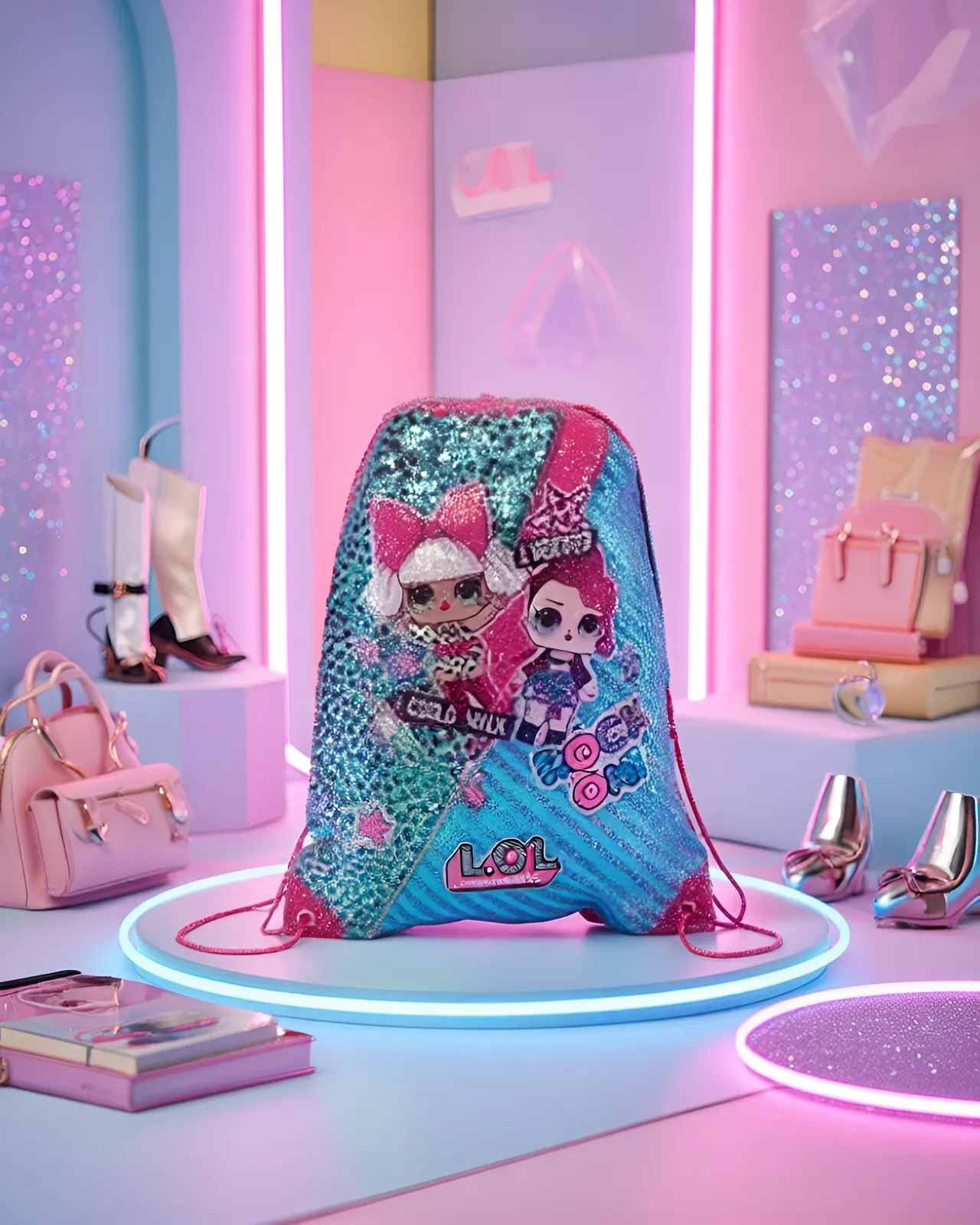 Giochi Preziosi L.O.L. Surprise! Drawstring Backpack LLG17000 - Image 2