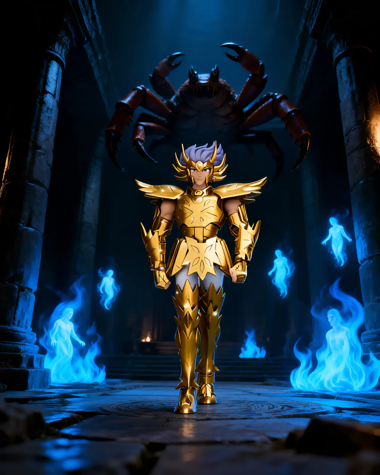 Blokees Saint Seiya Champion Class Cancer Deathmask Model Kit - Image 4