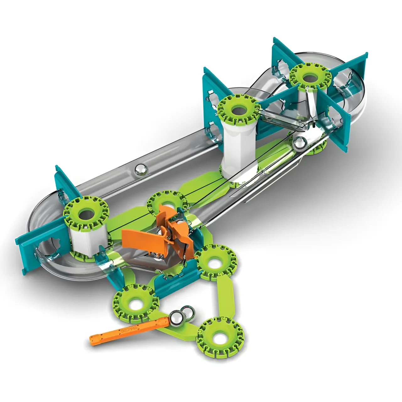 Geomag Mechanics Gravity Race Track 67-Piece Magnetic Construction Set - Image 2