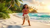 Lisciani Moana (Vaiana) Ethnic Tattoos Kit – Disney Princess - Thumbnail 3