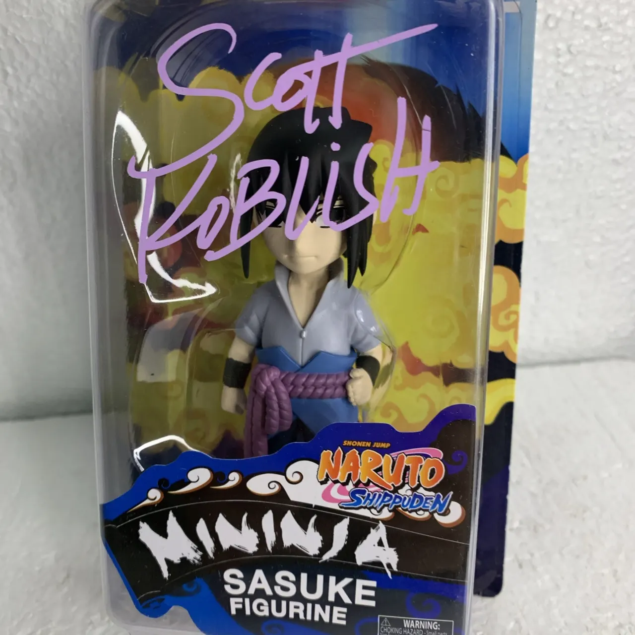 Toynami Sasuke Uchiha Auto Signed Mininja 4" Figure Scott Koblish COA - Image 2