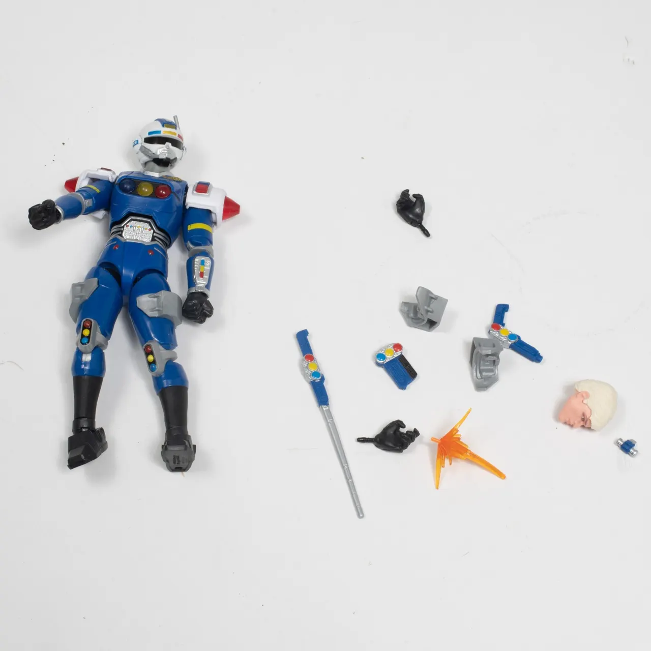 Hasbro Power Rangers Lightning Collection Blue Senturion 6in Figure - Image 1