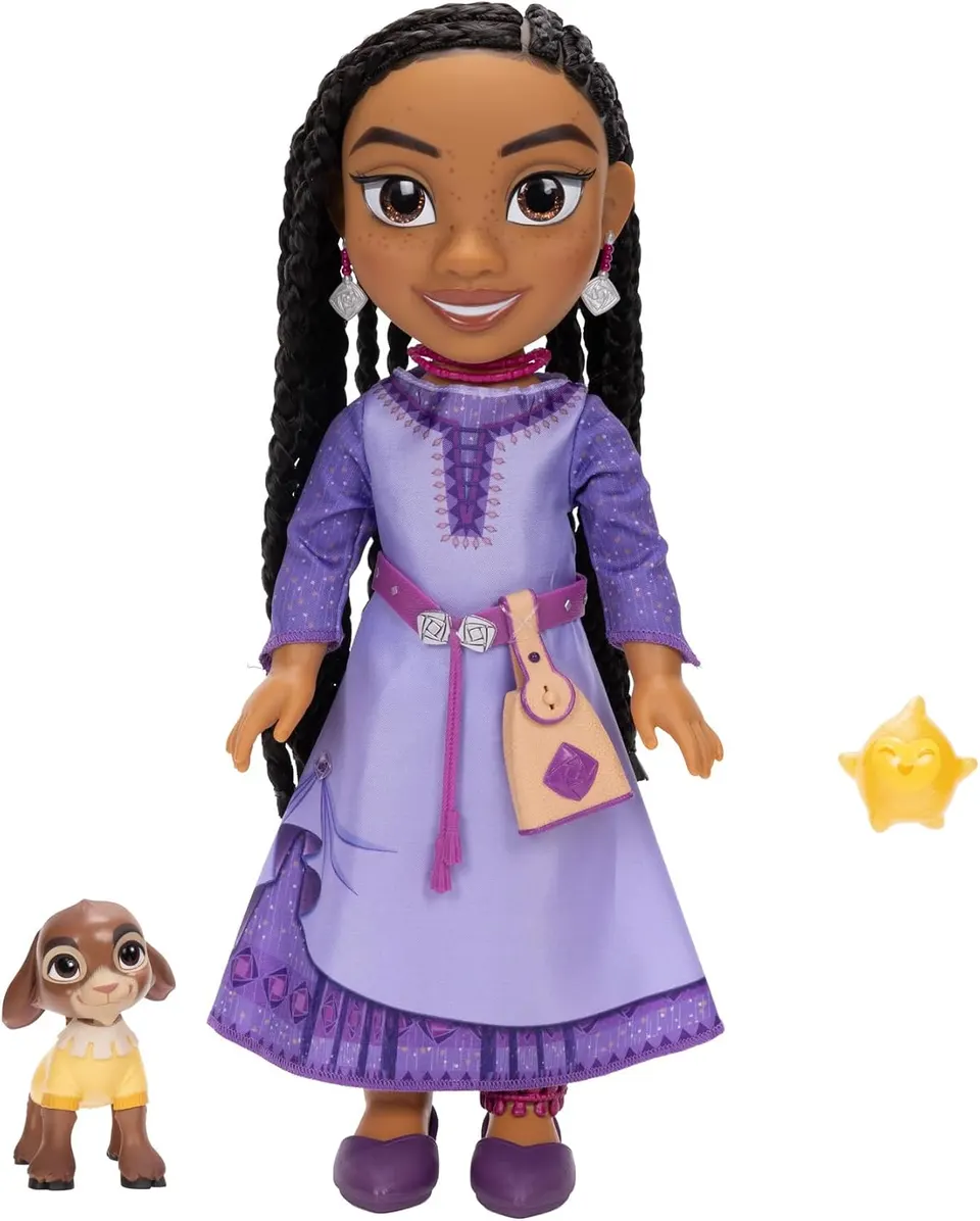 Jakks Pacific Wish – Asha poupée fonctionnelle avec Valentino & Star – 38 cm - Image 1