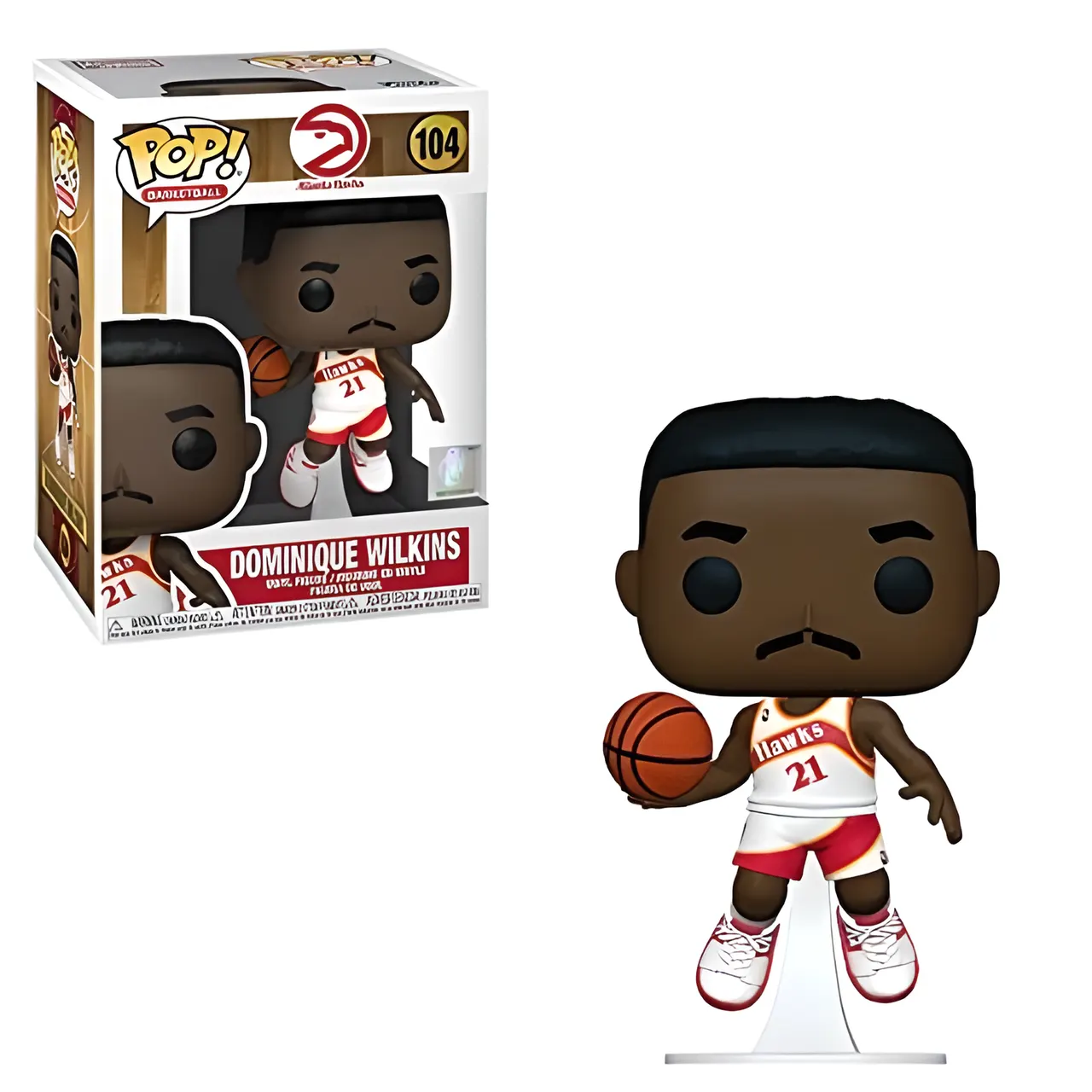 Funko Pop! NBA Legends Dominique Wilkins – Hawks Home Vinyl Figure - Image 1
