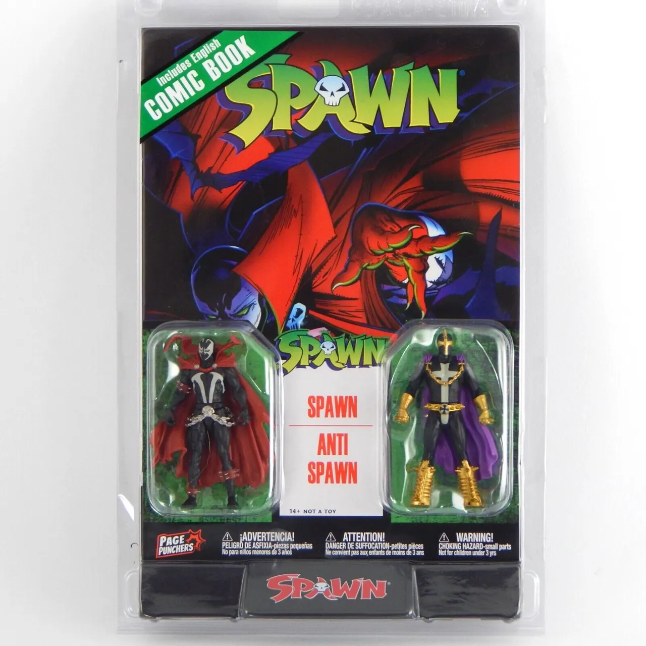 McFarlane Toys Spawn & Anti-Spawn 3" Page Punchers 2-Pack with Comic - Image 2
