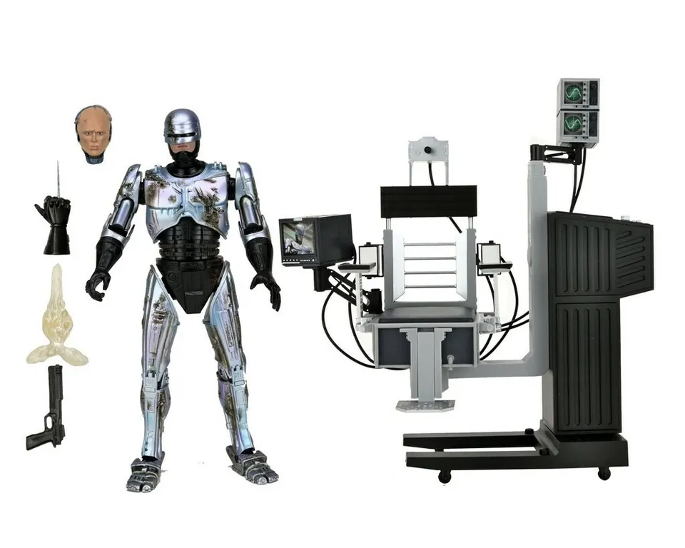 NECA Ultimate 7" Battle‑Damaged RoboCop with Chair Figure - Image 1