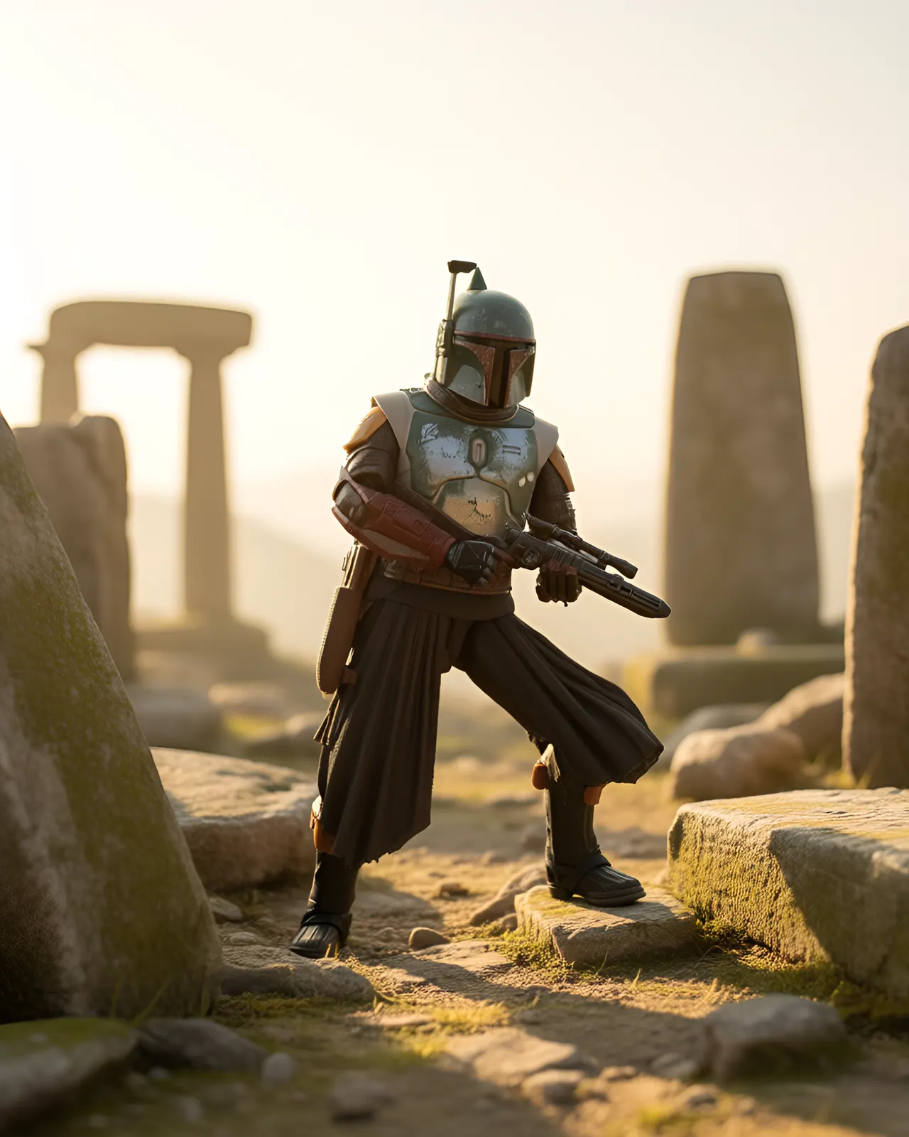 Hasbro Star Wars Black Series 6" Boba Fett (Tython) Exclusive - Image 6
