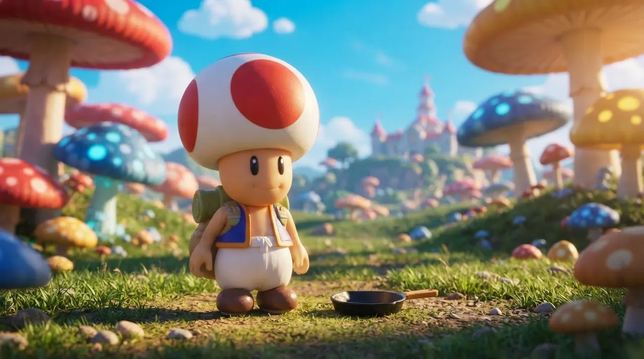 Jakks Pacific Toad Action Figure – Super Mario Movie 13 cm - Image 10