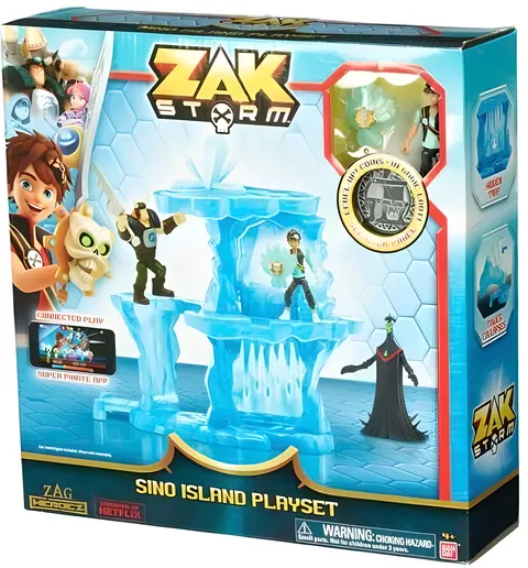 Bandai Spirits Zak Storm Sino Island Playset + Sino Zak Figure
