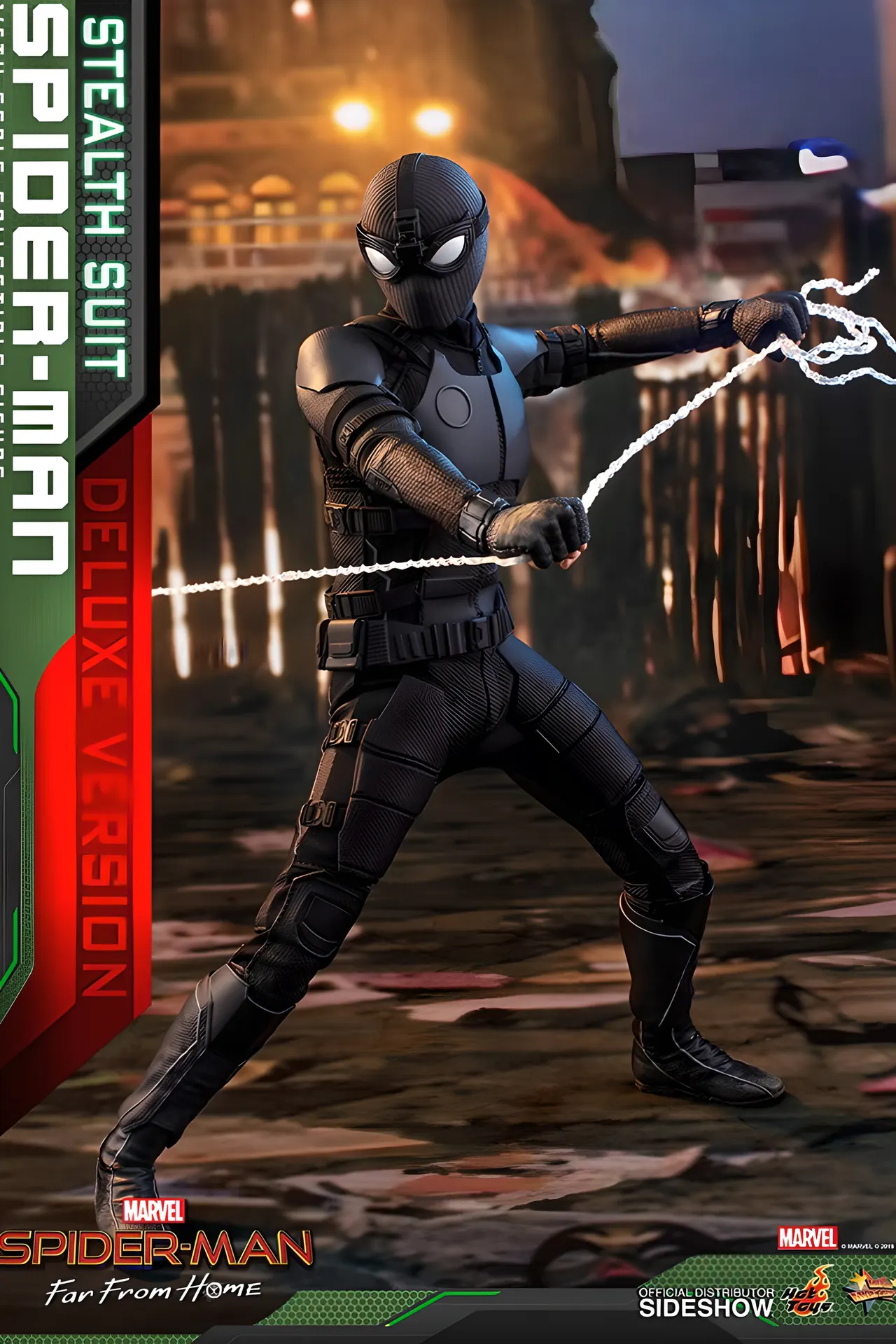 Hot Toys Spider‑Man Stealth Suit 1/6 Scale Deluxe Movie Masterpiece (MMS541) - Image 12